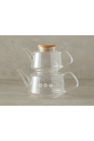 MNZ-Pettine Borosilcate Teapot شفاف - English Home