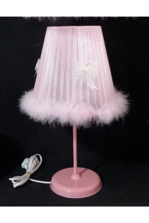 MNZ-Pink Plush Bow غرفة الفتيات شمعة 78520 - TEKAY AYDINLATMA