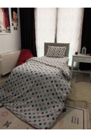 MNZ-Pink Star Cotton Single غرف المراهقين غطاء غطاء غطاء غطاء غطاء غطاء غطاء غطاء غطاء غطاء غط - SNR HOME COLLECTION