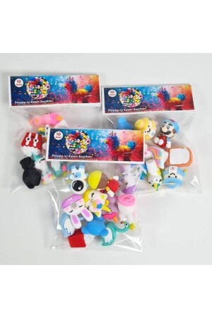 الرؤوس القلمية MNZ-Pinyata مع الأرقام المختلطة 10 قطع - Parti Dükkanım