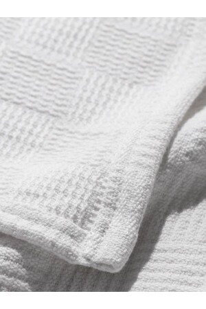 MNZ-Pique مزدوجة 100% القطن نمط التحقق صغير غطاء الفندق نوع الفخامة Pique مجموعة أبيض TYC00400030220 - VESSİNOHOME