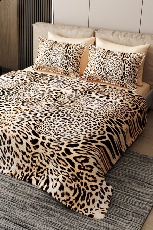 MNZ-Pique Set القطن مزدوج جاكارد نيل السرير الغطاء الكلاسيكي زيبرا - Monohome