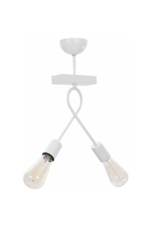 MNZ-Pırıl 2 قطعة شمعة بيضاء ÖZP. 0148 - özpolataydınlatma