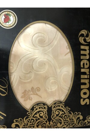 MNZ-Pırıltı غطاء مزدوج بني7642f - Sarar