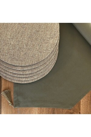 MNZ-Placemat - 6 قطع لوحة و نمط جوت السائق - Desen Izmir