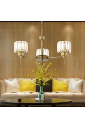 MNZ-Plain 3 قطع كريستال و حجر متضخم تصميم جديد غرفة المعيشة-غرفة النوم-غرفة المعيشة كريستال الشنادل 7000-1146 - Apliqa