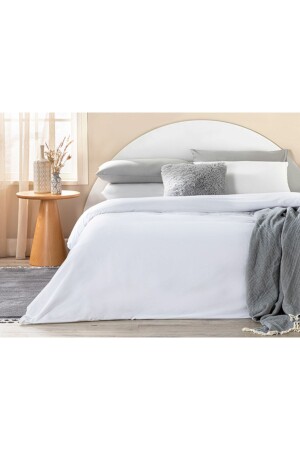 MNZ-Plain Cotton Extra King Duvet Cover 260x240 سم أبيض 10034371 - English Home