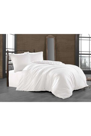 MNZ-plain أبيض قطن مزدوج فقط قطعة واحدة غطاء غطاء غطاء غطاء غطاء غطاء غطاء غطاء غطاء غطاء غ - Şanlı