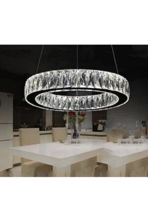 MNZ-Plaque Crystal Stone Embroidered LED Candlelier AL-6167-1K - ALA AYDINLATMA