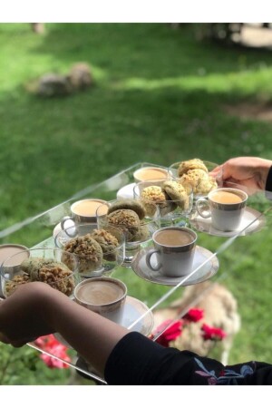 سلة تقديم الديكور من MNZ-Plexiglass 30x50 سم 50x30 سم - BaltaciStore