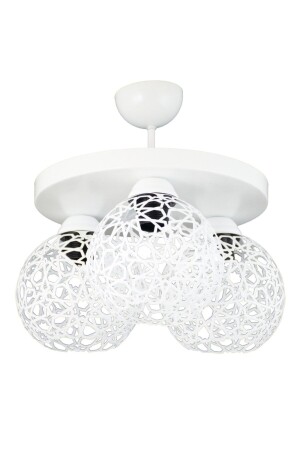 MNZ-Plofonyer Seljuk Motif Model Retro Rustic Chandelier LMBDR3534WHTYUV - Lambadar