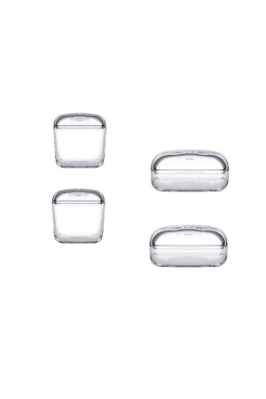 MNZ-Plus 96888 مجموعة من 4 حاويات تخزين مع حاويات الزجاج P96888 - Paşabahçe