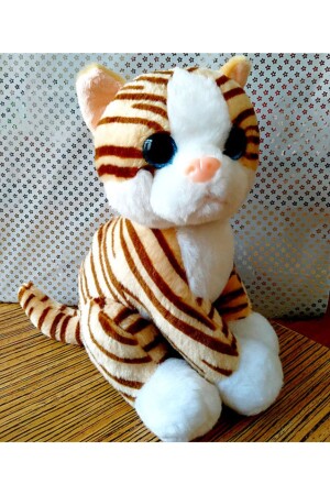 (MNZ-Plush Cat) 28 سم لعبة هدية (Brown sly-12310) - SELAY TOYS