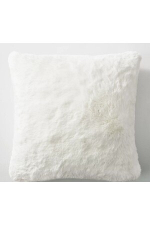MNZ-Plush رمي وسادة غطاء سينيوابيض مضاعفة سادة سادة سادة سادة سادة سادة مربع - Sevaradekor