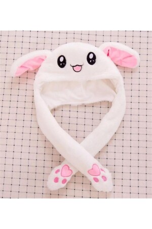 قبعة أرنب MNZ-Plush مع أذني متحركة LP004916 - Happy Rabbit