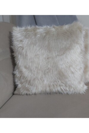 قماش وسادة من قِبل MNZ-Plush Throw Pillow Case - كريم - Lostello Home