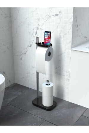 MNZ-P.nova، ورق المياه المرحاض حامل أسود M-E75-06 - Prima Nova