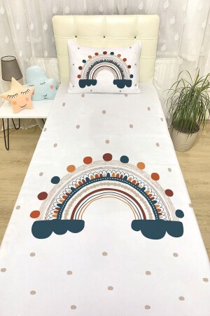 MNZ-Polka Dot Rainbow نمط غطاء السرير وكنسة evortu1663 - Evpanya