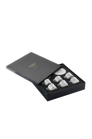 MNZ-Polo 12 قطعة كوب قهوة مجموعة 6 أشخاص PL12KT00 - Kütahya Porselen