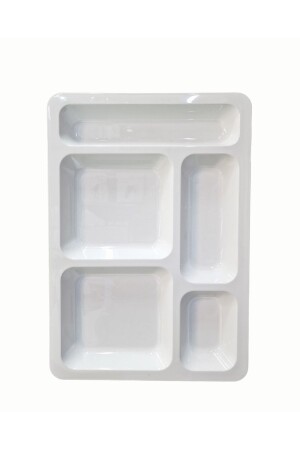 طاولة خدمة ذاتية من MNZ-Polycarbonate 5 Compartment Table Dish، 24 طباخ. - Matar Endüstriyel Mutfak Ekipmanları