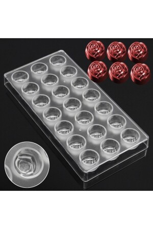 نمط الوردة من مولد الشوكولاته MNZ-Polycarbonate - Genel Markalar