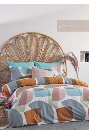 MNZ-Poplin 100% القطن مزدوجة غطاء غطاء مجموعة بيكاسو İ-7268 - İyi Geceler İstanbul