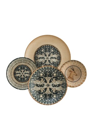 MNZ-Porcelain مصحف مسفوتاميكي 24 قطعة طعام وجبة عشاء مجموعة PRA-4800805-4840 - Bonna