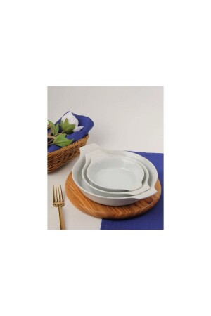 MNZ-Porcelain 3 Piece Pan Set 341SET244 - Porland