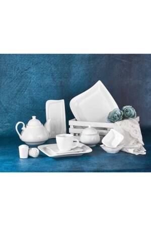 MNZ-Porcelain 30 قطعة الإفطار مجموعة 51038 58KKT000046 - Aryıldız