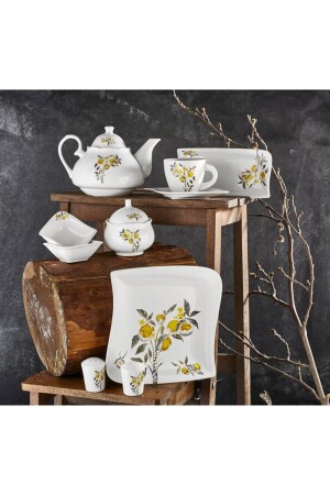 MNZ-Porcelain 30 قطعة طعام الإفطار مجموعة 51044 58KKT000052 - Aryıldız