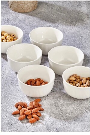 MNZ-Porcelain 6-piece Bowl 10 Cm Snack Bowl تركي Delight Bowl صوص Bowl تقديم Bowl Tr2023 - NESS AVM