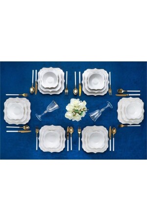 MNZ-Porcelain Jasper Dinner Set 24 قطعة Lrn-21-0361 LRN-21-0361 - ACAR