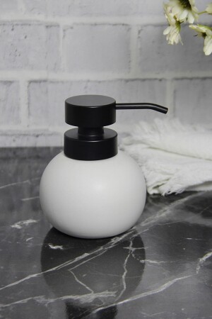MNZ-Porcelain Liquid Soap Dispenser المطهر المطهر المطهر الصابون الصابون الصابون الصابون الأبيض المطهر الصابون TRVLTM - Trouvaille