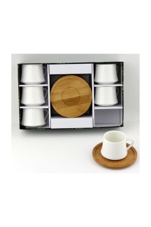 MNZ-Porcelain Plate Coffee Cup Set مُصَبّحَة بالذهب - Lavin