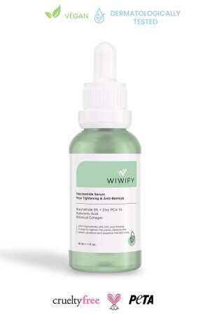 MNZ-Pore Firming Anti Acne Tone تساوي كولاجين نباتي سيروم (نياسيناميد 5٪ + زنك Pca 1٪) نيانسيناميد سيروم - WIWIFY