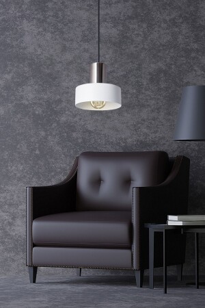 MNZ-Porta مصباح معلق واحد بلون أبيض الكروم غرفة المعيشة غرفة الأطفال المطبخ الشنابل PRTAVZ01 - Vinner