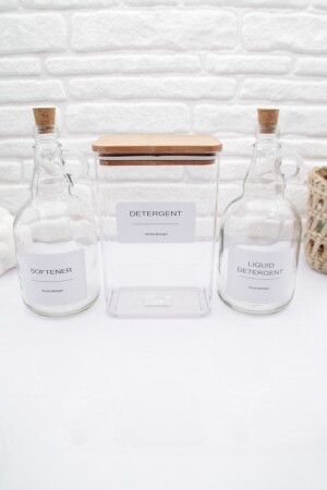 عبوة من المياه المزيفة من النفايات من النفايات من الـ MNZ-Powder مع غطاء خشبية 2000ml - زجاجة من المياه المزيفة من - Zezedesing