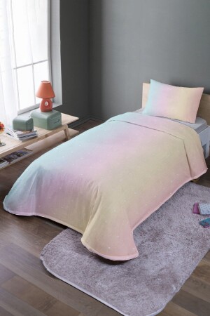 نقطة انتقال لون MNZ-Powder نمطية واحدة غطاء غطاء السرير ومغطاء السرير - Evpanya