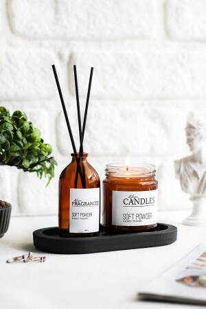 MNZ-Powder رائحة وشمعة رائحة لون النمر (مع الموقف) مسحوق-t - LALEZEN HOME