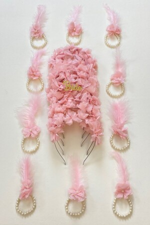 MNZ-Powder العروسة العروسة الوسادة و العروسة العروسة التاج (المعدنية) - حنا ليلة - حفلة البكالوريوس - العروس لتكون - Zeymerade