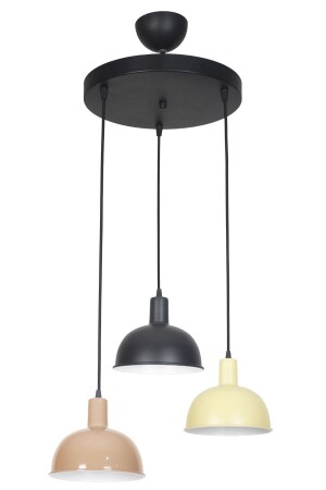 غرفة الأطفال الحديثة في مجال MNZ-Prague - مقهى - غرفة المعيشة - مطبخ 3 قطع قهوة سوداء لون الكريم اللون ضوئي 3 قطع شمعة PRGM - Fer Avize