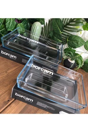 MNZ-Premium مضاعفة Pyrex مستطيلة سلة الخبز Fma05050 Fma05209 185 - Paşabahçe