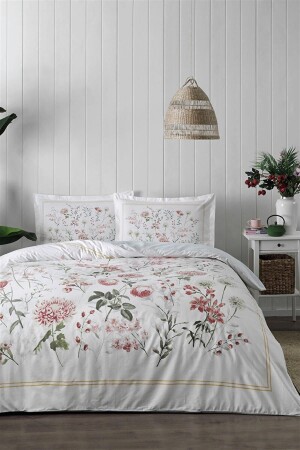 MNZ-Priano King Size Duvet Cover Set بيضاء EVTNVTÖZDL00653 - Özdilek