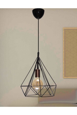 MNZ-Prism Matte Black شمعة واحدة 10096101 - MŞ Aydınlatma