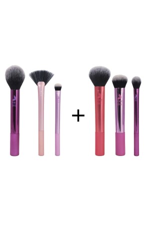 مجموعة فرشاة متعددة الأغراض من نوع MNZ-Pro 3-piece - 67 + مجموعة فرشاة تجميل الوجه من نوع Pro 3-piece- 68 - Nascita