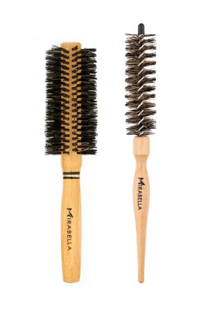 فرشاة جفاف شعر الحصان الطبيعية MNZ-Pro Blow Dryer Brush، مقاومة للحرارة العالية وفرشاة جفاف شعر الحصان الطبيعية وبرش - Mirabelle