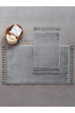 غطاء حمام MNZ-Puffy 2 حزمة محطمة غسيل الرمادي غطاء غطاء غطاء غطاء غطاء غطاء غطاء غطاء غ - SARAZ HALI