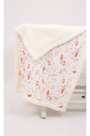 غطاء من موسيقى غنم من نوع MNZ-Puffy Hair Muslin - 70x100 سم ZTPUF00 - LUCKKA