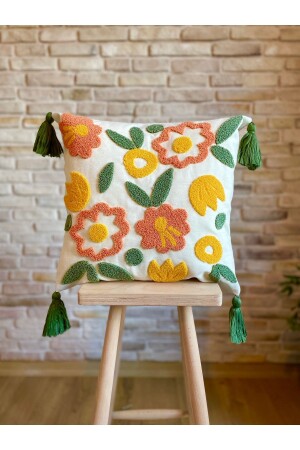 MNZ-Punch غرز واحد ديكوراتي تصميم خاص رمي غطاء وسادة (غطاء) - Swita