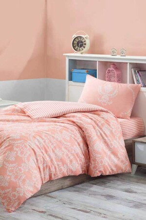 MNZ-Pure Powder Single Easy-Iron Duvet Cover Set EP-010221 - Enlora Home